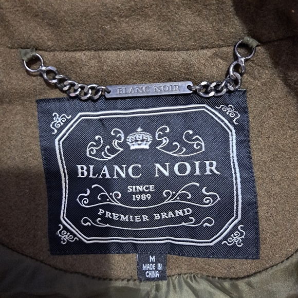 🌈BLANC NOIR MILITARY TRENCH COAT-M - Picture 6 of 9